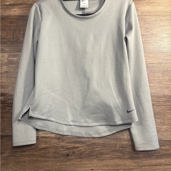Nike Thermafit Gray Long Sleeve Fitted Training Sweatshirt - Picture 1 of 8